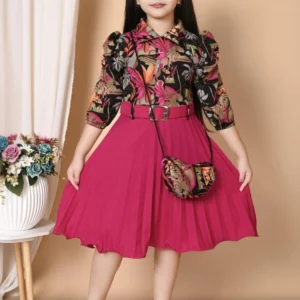 New Arrivals NEW FARIHA GERMENTS Girls Midi/Knee Length Festive